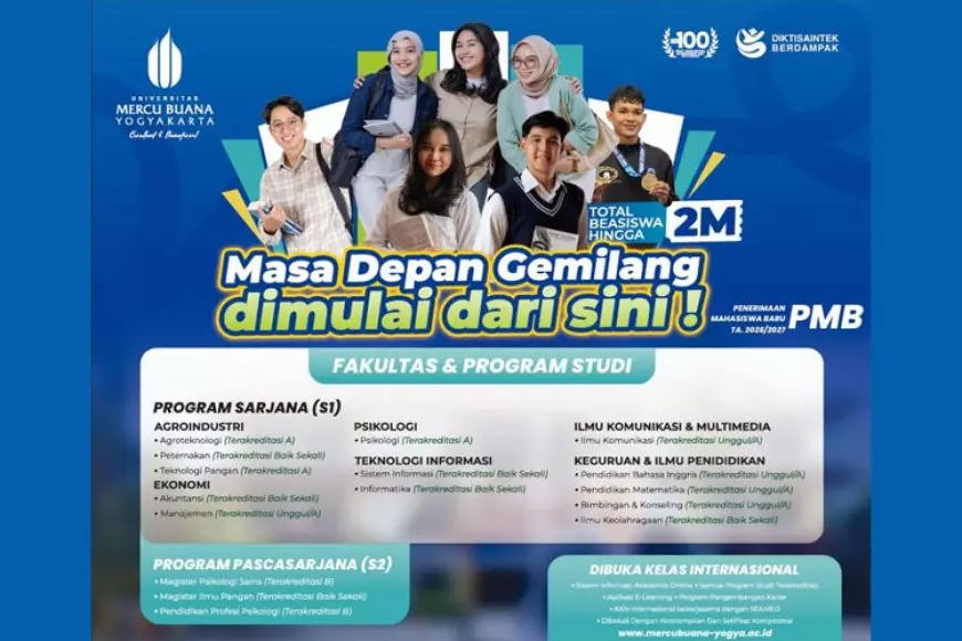 Ayo Kuliah di UMBY! Pendaftaran Mahasiswa Baru 2026/2027 Sudah Dibuka