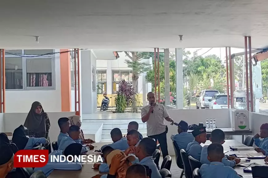 Satreskrim Polres Majalengka Edukasi Pelajar Sekolah Rakyat Tentang Bahaya Kenakalan Remaja