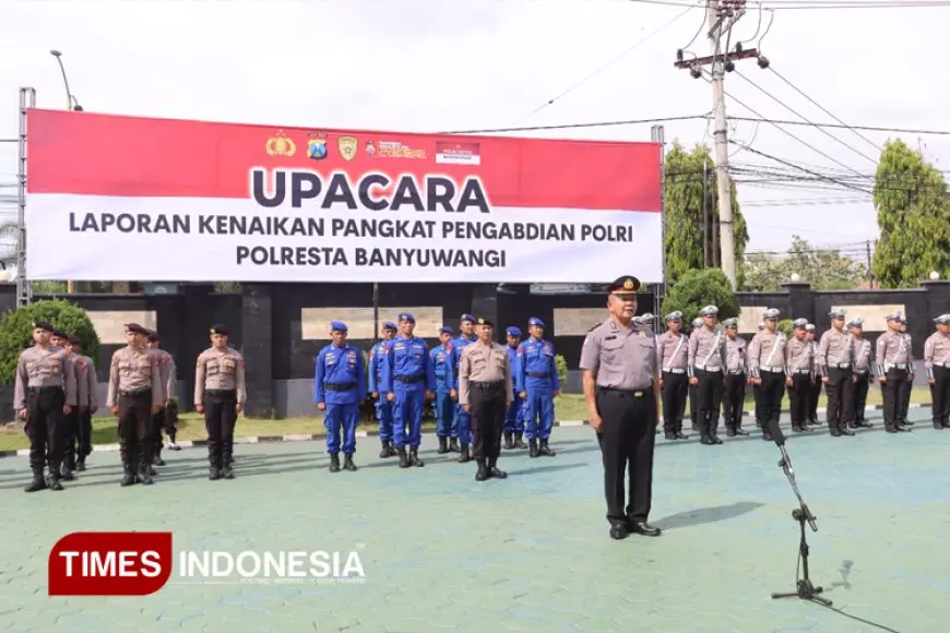 Berkat Pengabdian di Polresta Banyuwangi, Polisi Ini Naik Pangkat