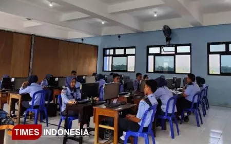 701 Siswa SMK Brantas Karangkates Sumberpucung Mengikuti Tes Kemampuan Akademik