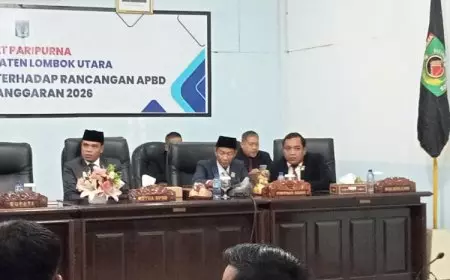 DPRD KLU Gelar Rapat Paripurna RAPBD KLU Tahun Anggaran 2026