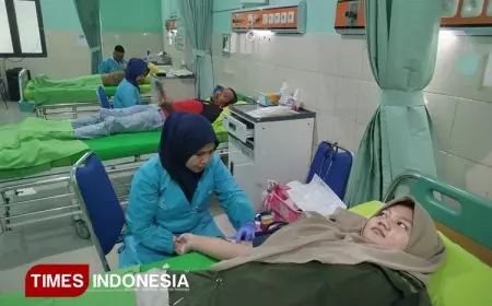 Tingkatkan Ketahanan Kesehatan Nasional, RSUD Caruban Ikuti Donor Darah Serentak HUT ke-25 ARSADA