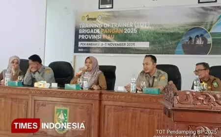 Perkuat Sinergi, Polbangtan Malang Gelar ToT Pendamping Brigade Pangan di Riau