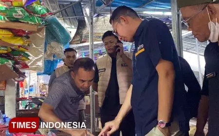 Jual Beras Premium di Atas HET, Sebuah Toko Sembako Kena Semprit Satgas Pangan Polresta Banyuwangi