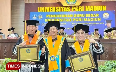 Membanggakan, Unipma Madiun Punya Dua Guru Besar Baru