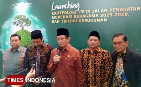 Luncurkan 3 Buku, Menag Nasaruddin Ungkap Pentingnya Ekoteologi, Kerukunan dan Penguatan Moderasi Beragama