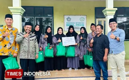 Peduli Guru Pinggiran, BMPS Banyuwangi Bersama Yayasan Hati Suci Salurkan Bantuan Sembako