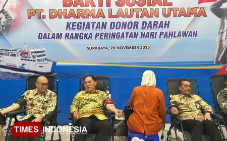 Gelar Donor Darah Rutin Bersama Karyawan, PT DLU Bantu Penuhi Stok Darah PMI Surabaya