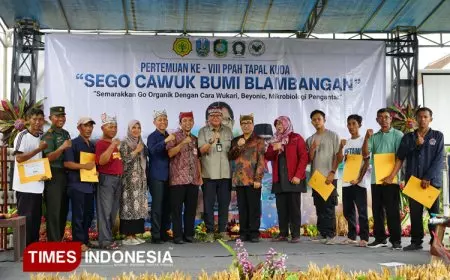 Wujudkan Pertanian Organik, Dispertan Banyuwangi Dukung Pertemuan Petani PPAH Tapal Kuda