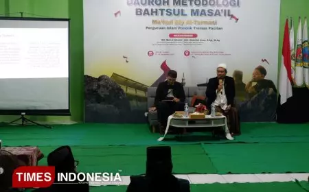 Hadirkan KH Ma’ruf Khozin, Ma’had Aly Al-Tarmasi Pacitan Perkuat Metodologi Bahtsul Masail