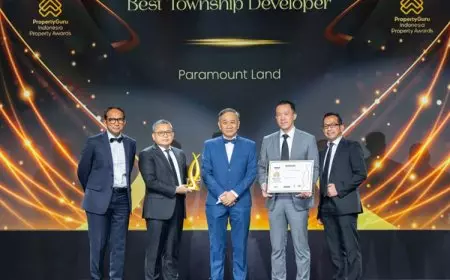 Konsisten dalam Inovasi dan Keberlanjutan, Paramount Land Raih Penghargaan Bergengsi di Ajang PropertyGuru Indonesia Property Awards 2025