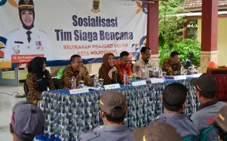 Tim Siaga Bencana Kelurahan Prajuritkulon Kota Mojokerto Diresmikan