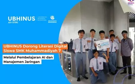 UBHINUS Dorong Literasi Digital Siswa SMK Muhammadiyah 7 Melalui Pembelajaran AI dan Manajemen Jaringan