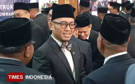 Lantik 400 Pejabat Struktural Instansi Vertikal Kemenhaj, Wamenhaj Ingatkan Soal Integritas