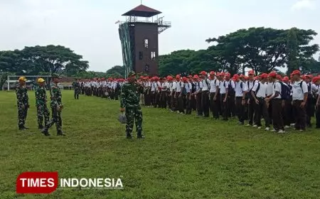 SMK PGRI 3 Kota Malang Menggelar BINTALSIK  PKL di Arhanud Karangploso Kabupaten Malang