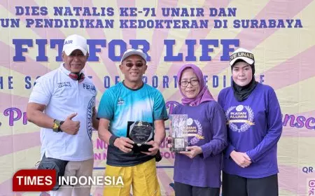 Alumni DVE Unair Edukasi Pelari Surabaya Lewat Kampanye ‘Glow with Protection'