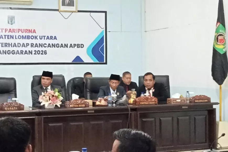 DPRD KLU Gelar Rapat Paripurna RAPBD KLU Tahun Anggaran 2026