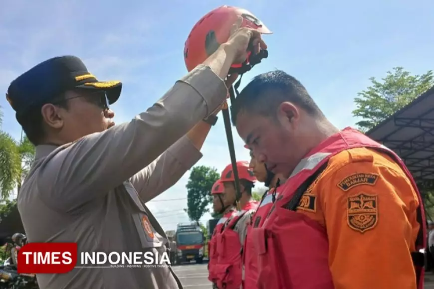 Siaga Bencana, Polres Banjar Gelar Apel Kesiapsiagaan Hadapi Cuaca Ekstrem