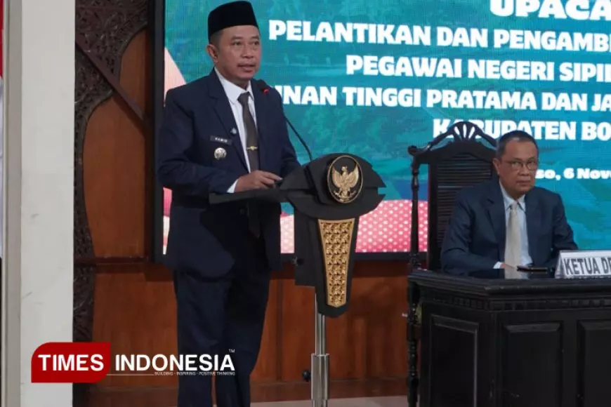 Lantik 11 Pejabat, Bupati Bondowoso Minta Jaga Integritas dan Lakukan Inovasi