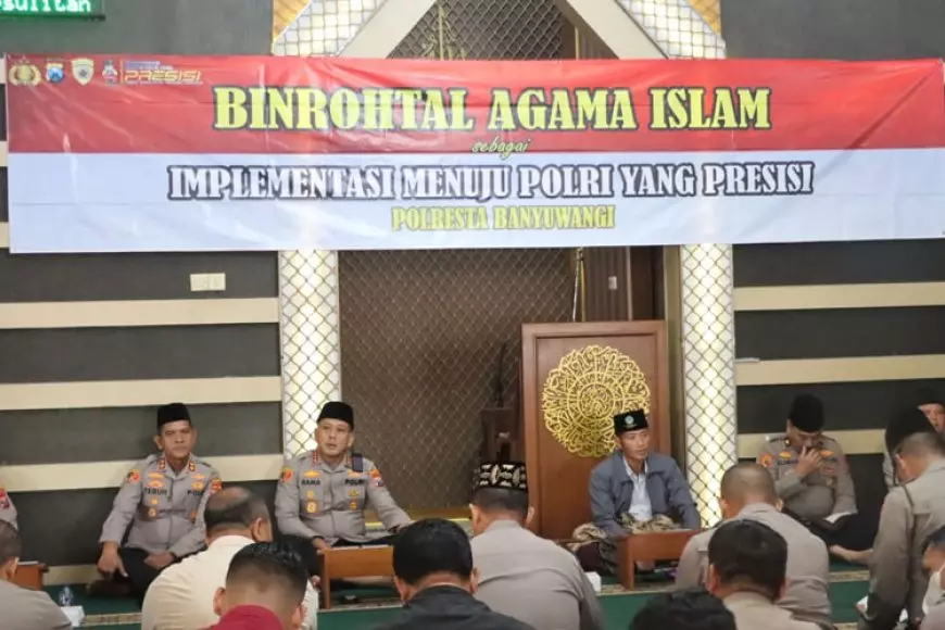 Bukan Hanya Tangguh di Lapangan, Polresta Banyuwangi Bentuk Anggota Berpondasi Moral Kuat Lewat Binrohtal