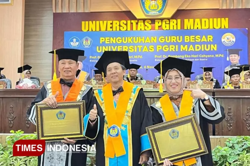 Membanggakan, Unipma Madiun Punya Dua Guru Besar Baru
