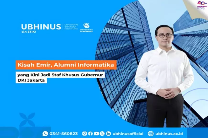 Kisah Emir, Alumni Informatika yang Kini Jadi Staf Khusus Gubernur DKI Jakarta