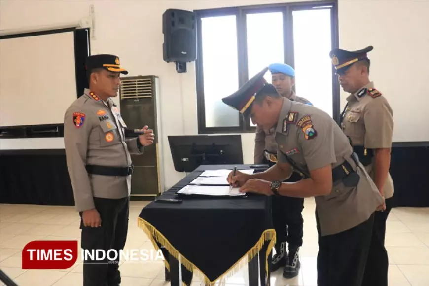 Mengemban Amanah Baru, Kapolsek Licin Banyuwangi Jabat Kapolsek KP3 Tanjungwangi