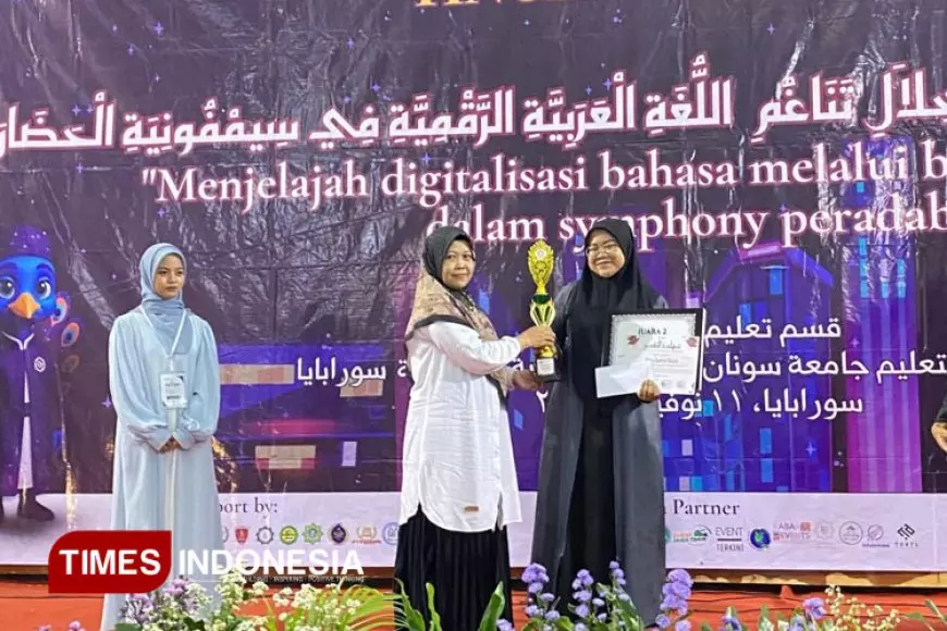 Pengurus UKM Seni Islami UNISMA Raih Juara 2 di Ajang Ghina’ Aroby Tingkat Nasional Festival Araby UINSA
