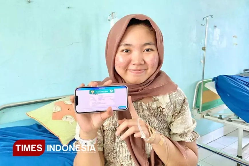 Berkat Program JKN Lusi Bisa Berjalan dengan lancar pasca operasi sebelas mata ikan di RSUD Kota Banjar