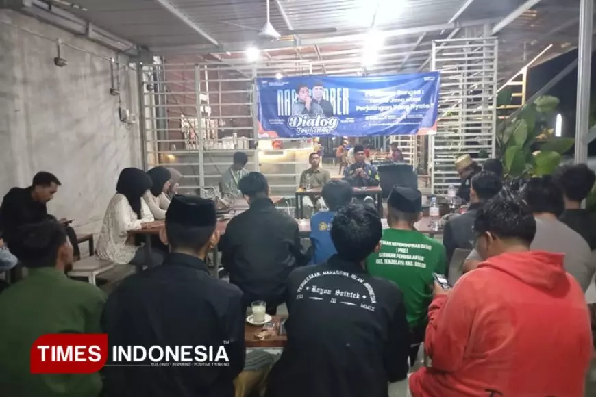 PMII Jombang Gelar Dialog, Kritisi Soal Makna Pahlawan dan Kesejahteraan Guru