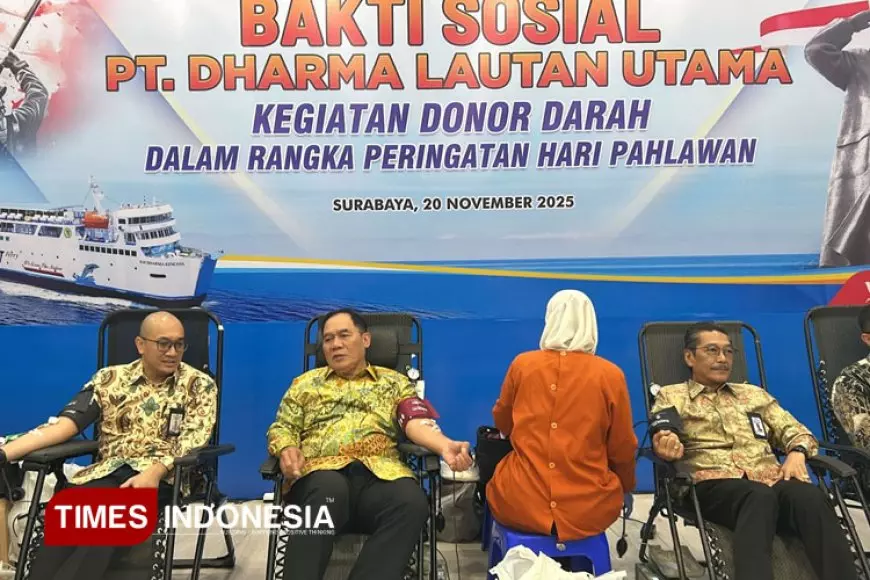 Gelar Donor Darah Rutin Bersama Karyawan, PT DLU Bantu Penuhi Stok Darah PMI Surabaya