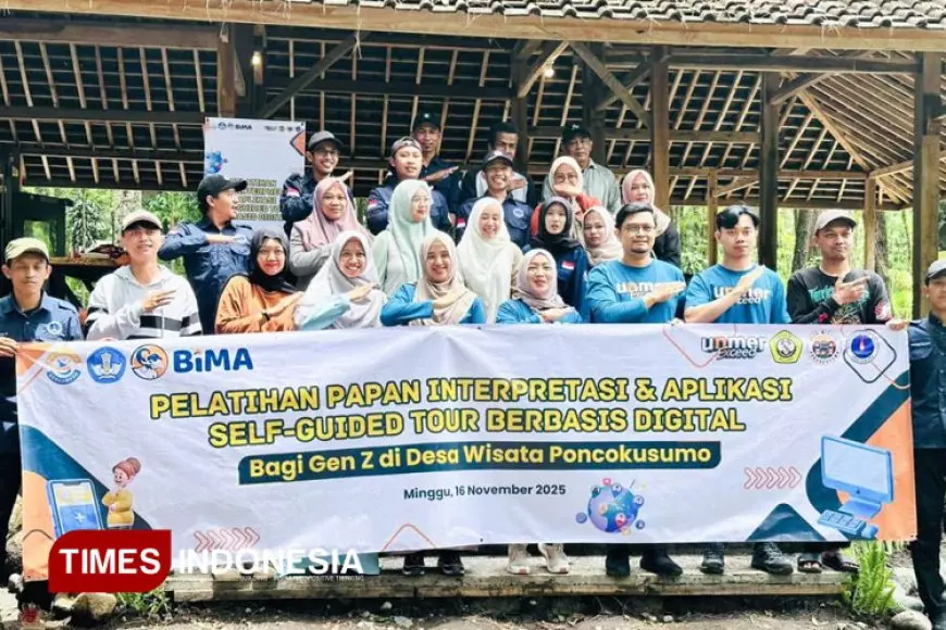 UNMER Malang Latih Gen Z Desa Wisata Poncokusumo dengan Papan Interpretasi Digital & Self-Guide Tour