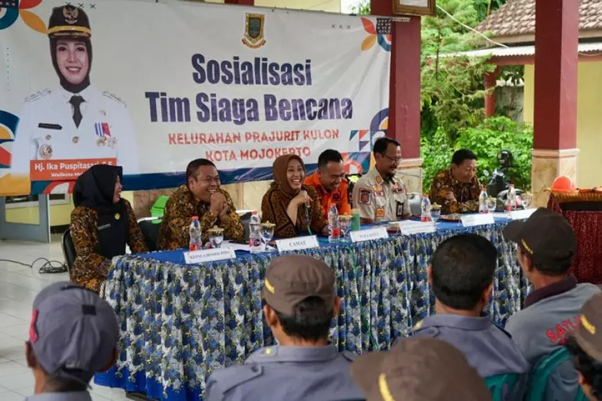 Tim Siaga Bencana Kelurahan Prajuritkulon Kota Mojokerto Diresmikan
