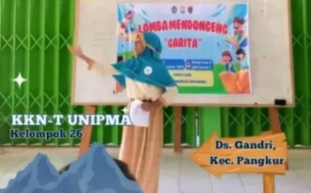 Mahasiswa KKN UNIPMA Dorong Budaya Literasi dan Numerasi Siswa SDN Gandri 2 lewat Lomba Mendongeng GARITA