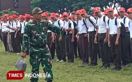 SMK PGRI 3 Kota Malang Menggelar BINTALSIK 38 Sebelum PKL, Bentuk Karakter Siswa di Pusdik Arhanud