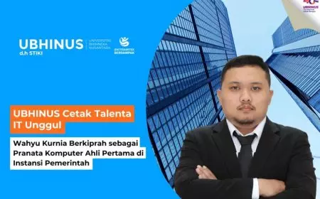Talenta IT Unggul UBHINUS, Wahyu Kurnia Berkiprah Sebagai Pranata Komputer Ahli Pertama di Instansi Pemerintah