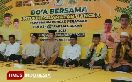 Ungkap Keprihatinan Bencana Sumatra, Kader Partai Golkar Kabupaten Madiun Ikuti Doa Bersama Serentak