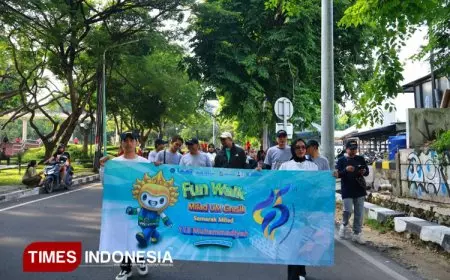 UM Gresik Rayakan Milad ke-45 dengan Meriah: Fun Walk Akbar, Hadiah Umrah, hingga Aksi Sosial Warnai Puncak Perayaan
