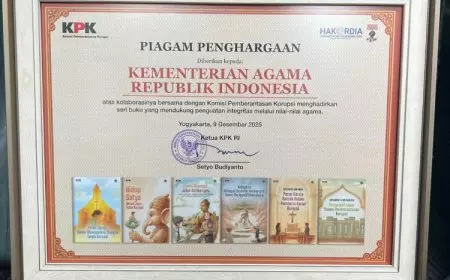 Sukses Penguatan Integritas, Kemenag Terima Dua Penghargaan dari KPK