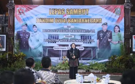 Pisah Sambut Dandim 0704 Banjarnegara, Bupati Berharap Sinergitas Tetap Terjaga