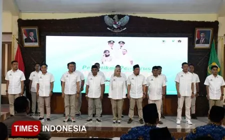 Pelantikan Pengurus PWI Bondowoso, Siap Bersinergi dalam Pembangunan Daerah