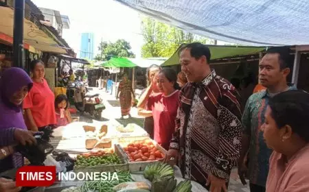 Sidak Pasar Wonorejo, Bambang Haryo Pantau Fluktuasi Harga Jelang Nataru