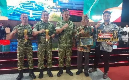 Desa Canggu Kabupaten Kediri Juara Umum Kampung Pancasila 2025, Raih KASAD Award