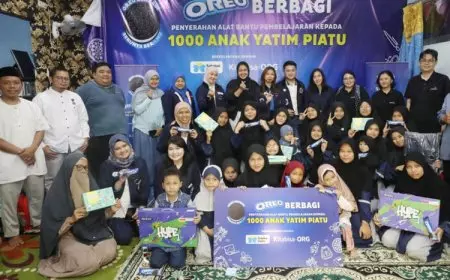 Lanjutkan Komitmen Berbagi, “Program OREO Berbagi Serunya Berilmu” Salurkan Donasi Alat Bantu Pembelajaran Kepada 1.000 Anak Yatim Piatu