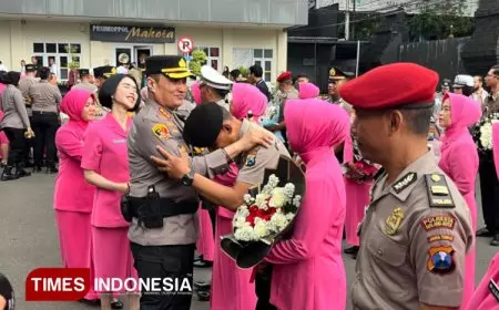 Puluhan Personel Terima Kenaikan Pangkat, Kapolresta Malang Kota Tekankan Profesionalisme dan Integritas
