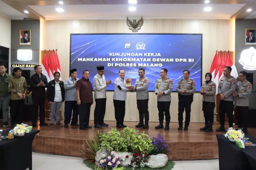 MKD DPR RI Sosialisasi Kode Etik hingga TNKB Khusus di Polres Malang