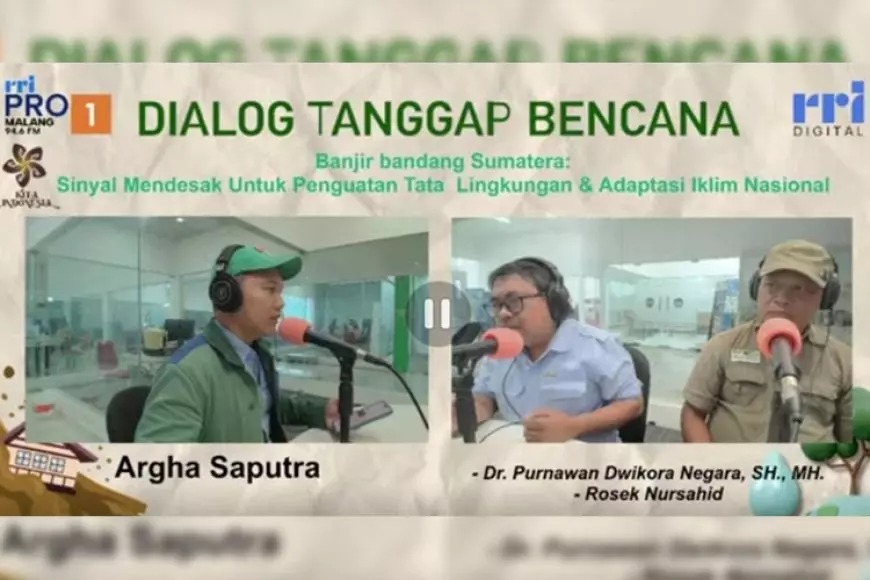 Pakar Hukum Lingkungan UWG Malang Kecam Keras Kebijakan Pemerintah Terkait Banjir Bandang Sumatera