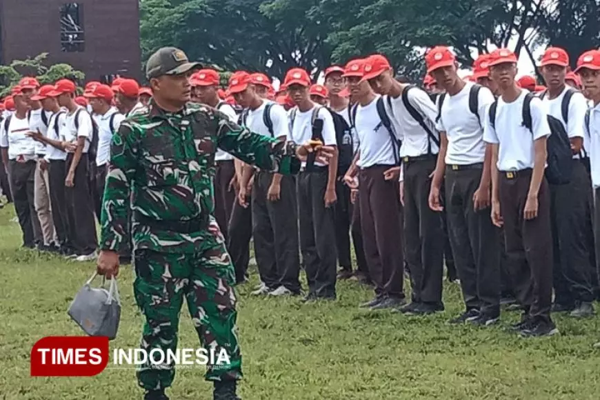 SMK PGRI 3 Kota Malang Menggelar BINTALSIK 38 Sebelum PKL, Bentuk Karakter Siswa di Pusdik Arhanud