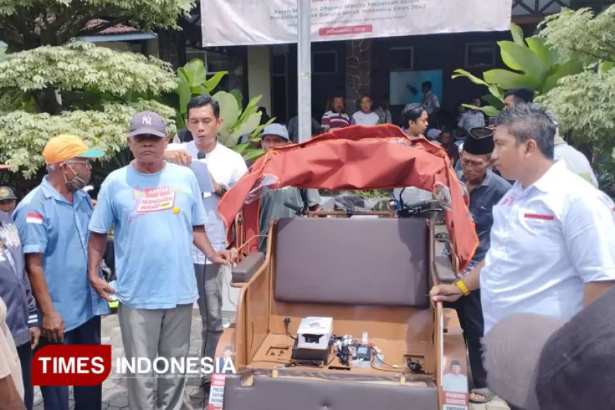 Dishub Jember Salurkan 100 Becak Listrik Bantuan Presiden untuk Pengemudi Lansia