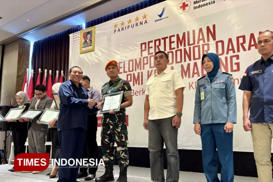 PMI Kota Malang Apresiasi 115 Kelompok Donor Darah: Stok Darah Tembus 53 Ribu Kantong